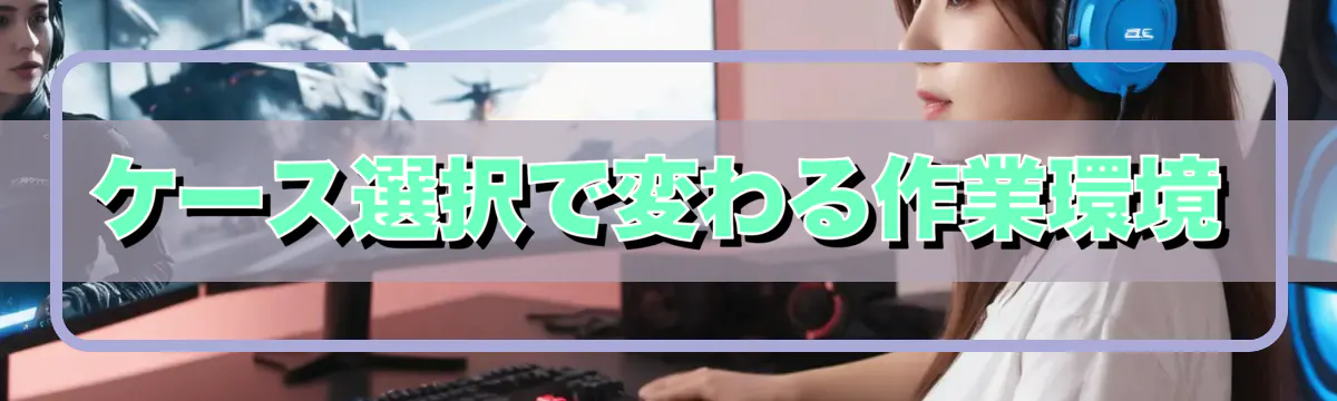 ケース選択で変わる作業環境
