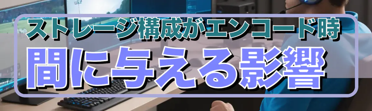ストレージ構成がエンコード時間に与える影響