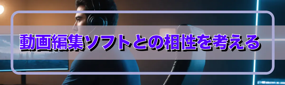 動画編集ソフトとの相性を考える