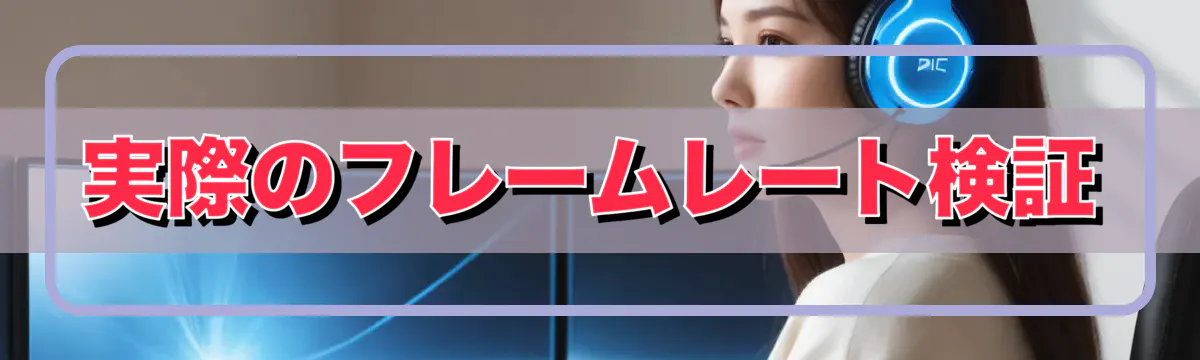 実際のフレームレート検証