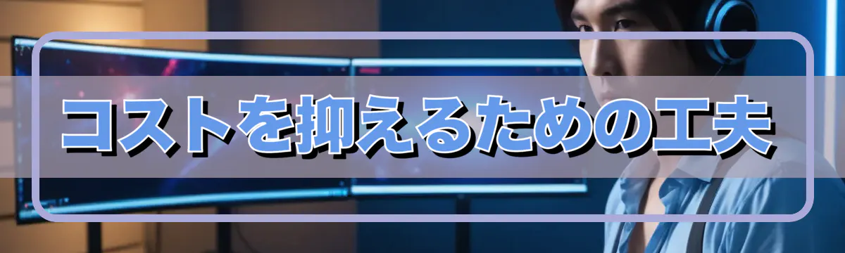 コストを抑えるための工夫