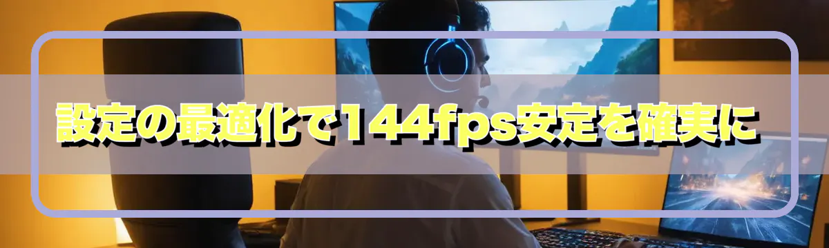 設定の最適化で144fps安定を確実に