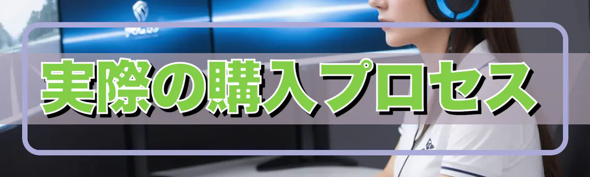 実際の購入プロセス