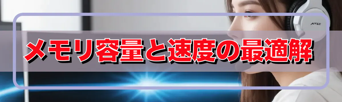 メモリ容量と速度の最適解