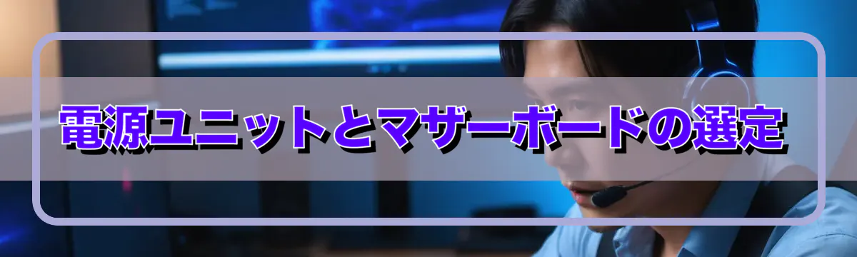 電源ユニットとマザーボードの選定