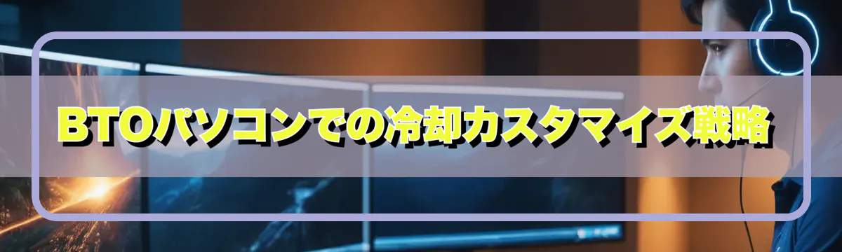 BTOパソコンでの冷却カスタマイズ戦略