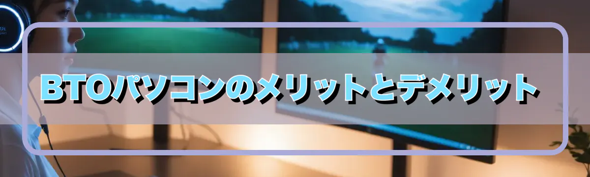 BTOパソコンのメリットとデメリット