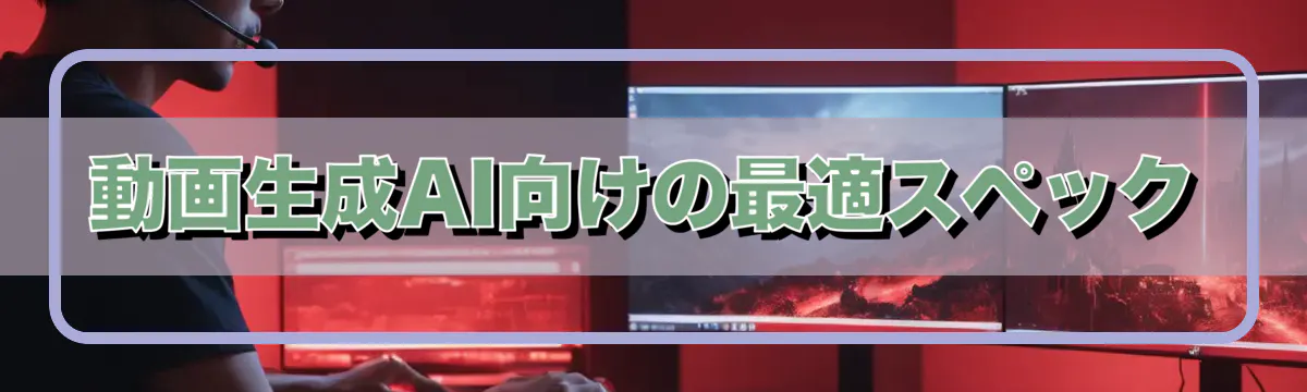 動画生成AI向けの最適スペック