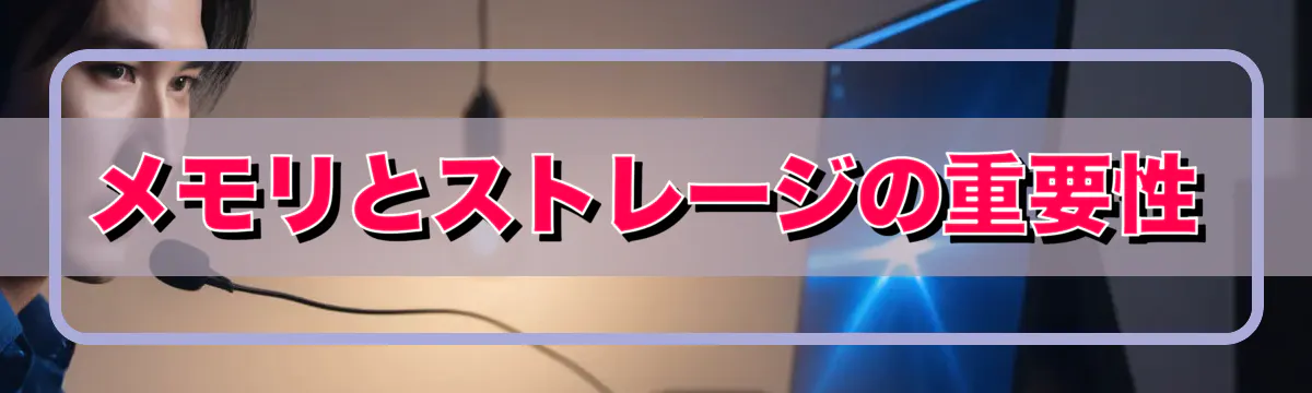 メモリとストレージの重要性