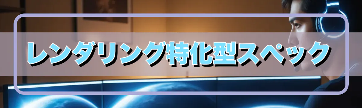 レンダリング特化型スペック