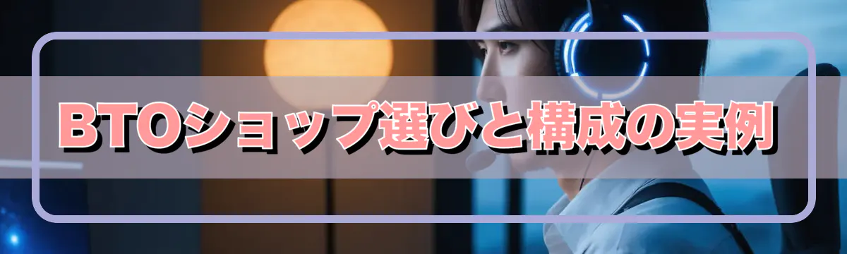 BTOショップ選びと構成の実例