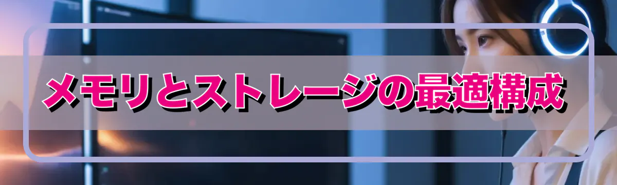 メモリとストレージの最適構成