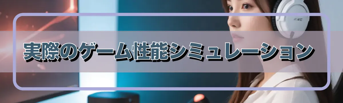 実際のゲーム性能シミュレーション