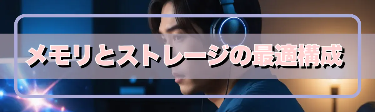 メモリとストレージの最適構成