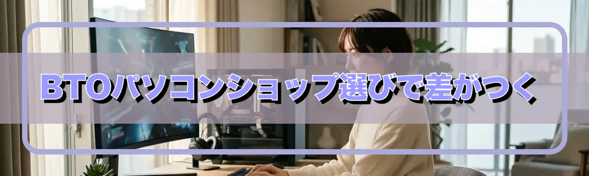 BTOパソコンショップ選びで差がつく