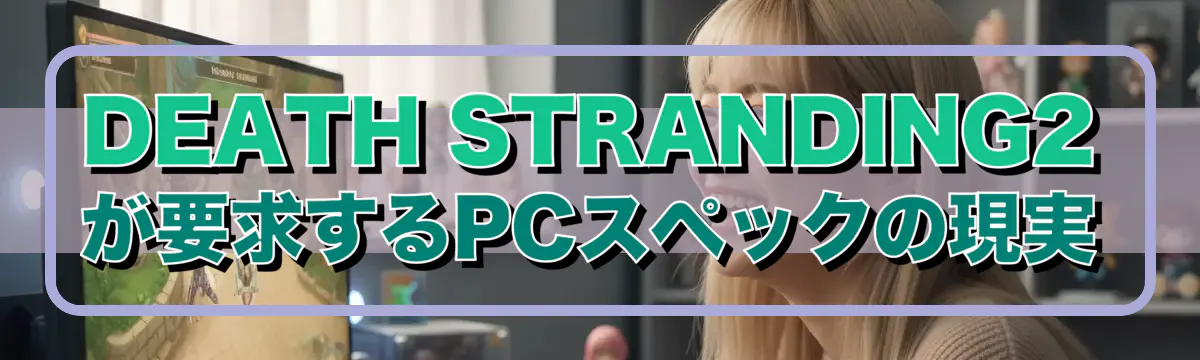 DEATH STRANDING2が要求するPCスペックの現実