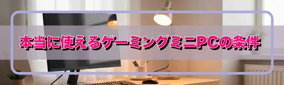 本当に使えるゲーミングミニPCの条件