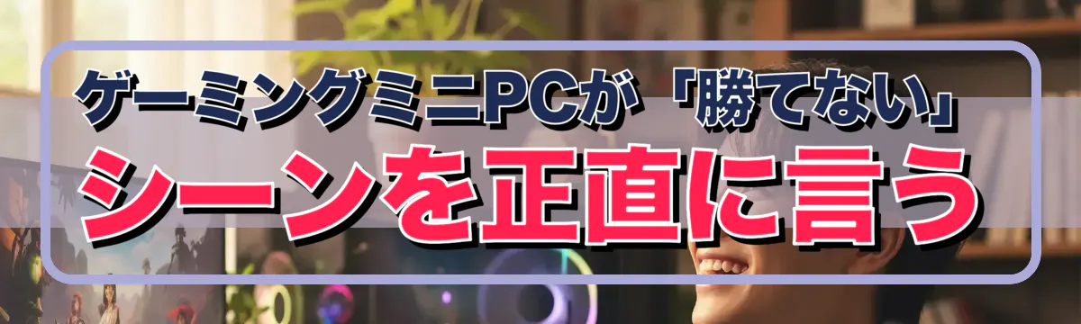 ゲーミングミニPCが「勝てない」シーンを正直に言う