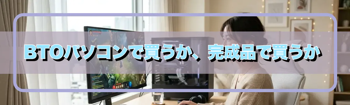 BTOパソコンで買うか、完成品で買うか