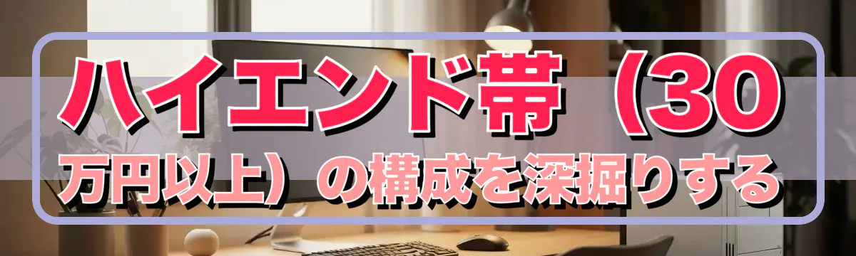 ハイエンド帯(30万円以上)の構成を深掘りする