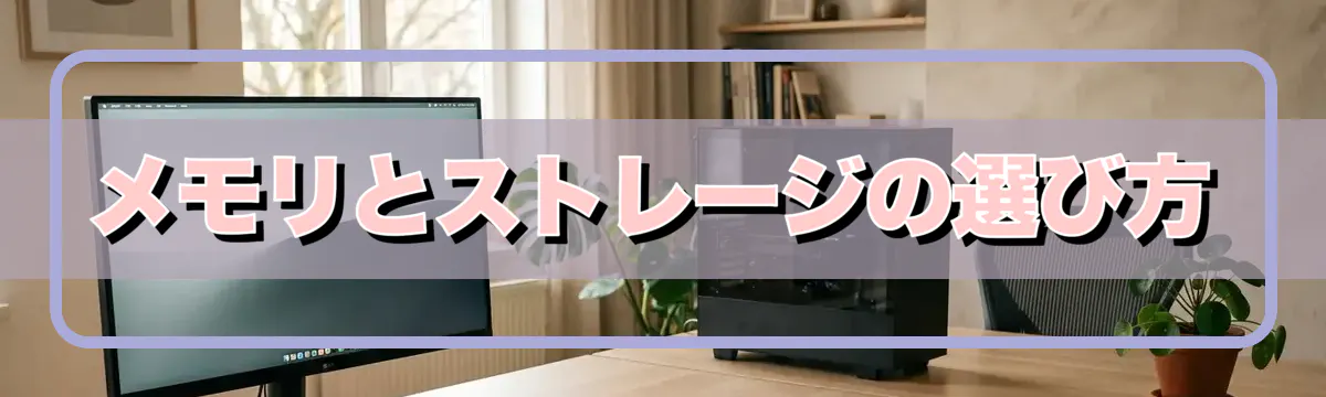 メモリとストレージの選び方