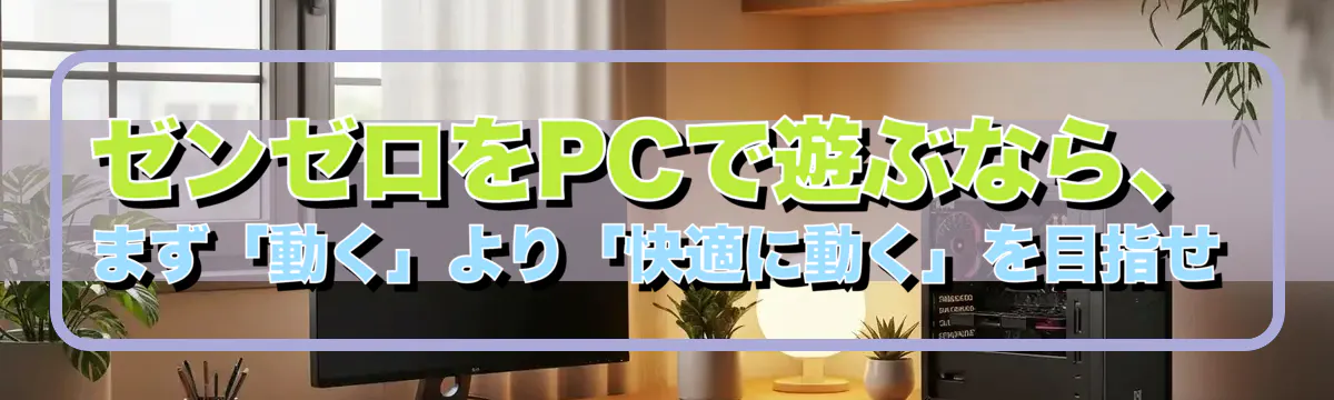 ゼンゼロをPCで遊ぶなら、まず「動く」より「快適に動く」を目指せ