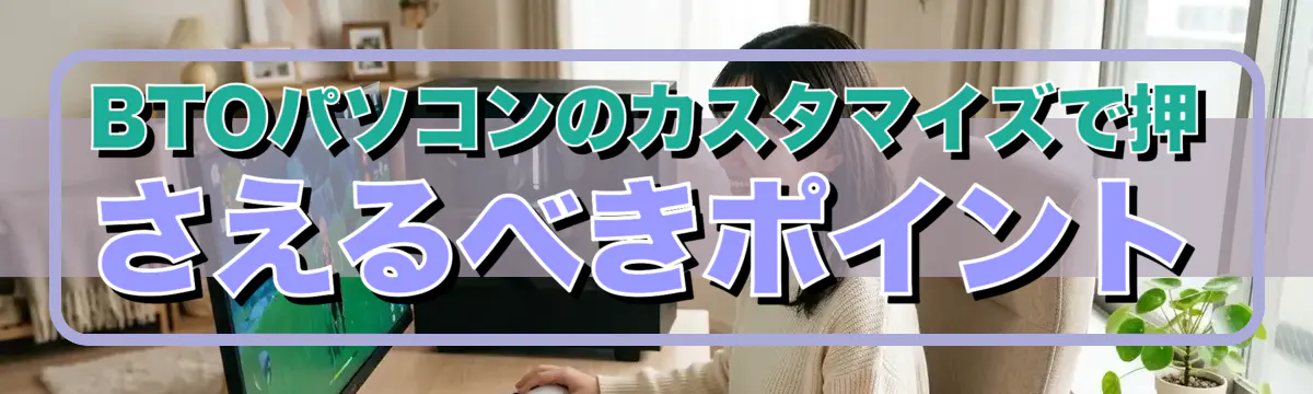BTOパソコンのカスタマイズで押さえるべきポイント