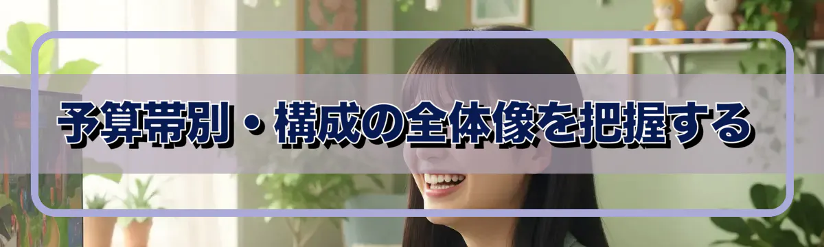 予算帯別・構成の全体像を把握する