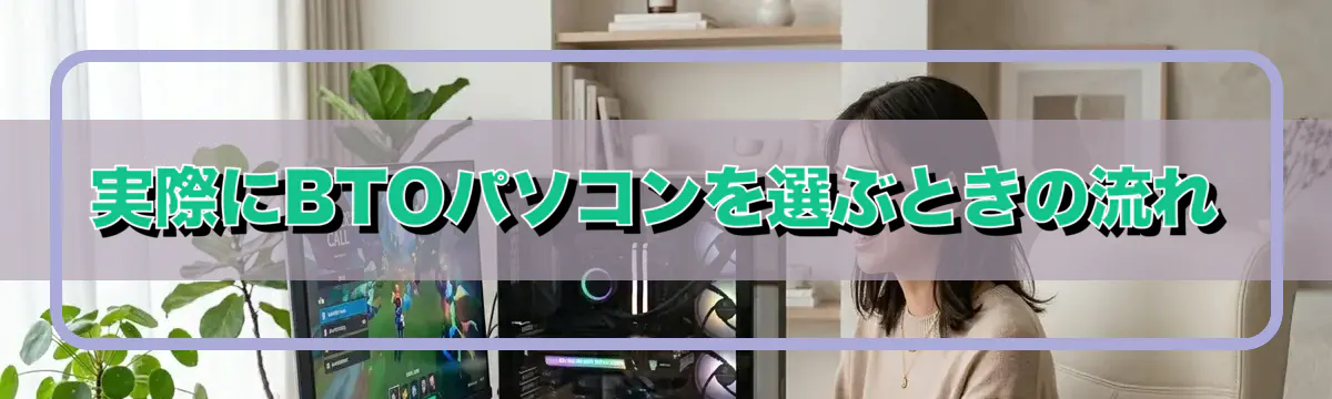 実際にBTOパソコンを選ぶときの流れ