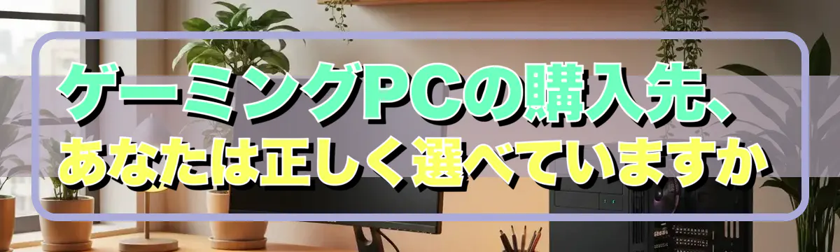 ゲーミングPCの購入先、あなたは正しく選べていますか