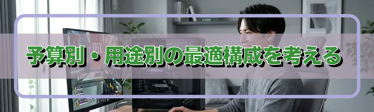 予算別・用途別の最適構成を考える