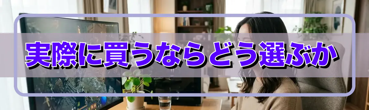 実際に買うならどう選ぶか